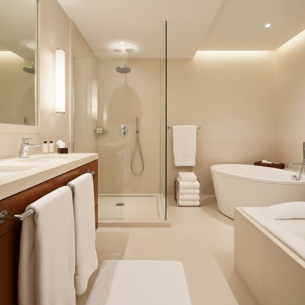 Luxury bathroom setting